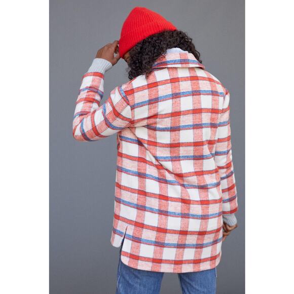 Anthropologie Hutch Plaid Shirt Jacket - New - Size Large - Picture 3 of 5